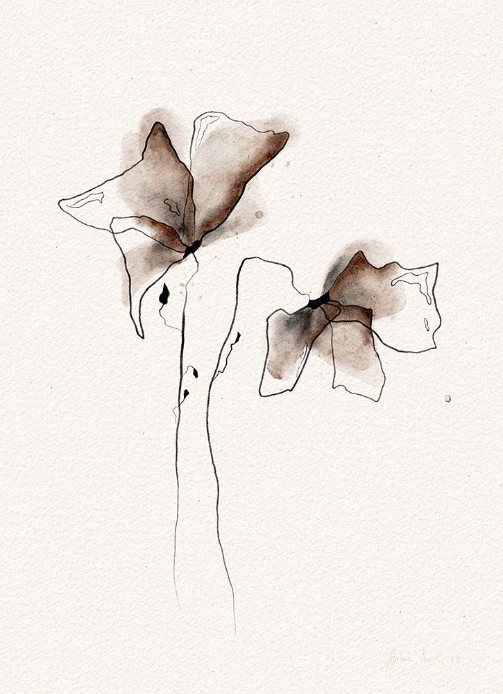 FUNKY FLOWERS digital watercolor painting art print by Ankie Kooi for $57.95 CAD