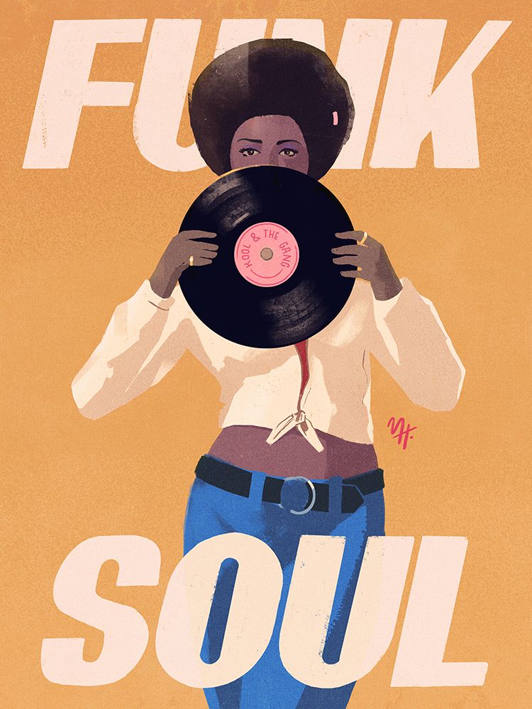 Kool a the Gang art print by Mark Harrison for $57.95 CAD