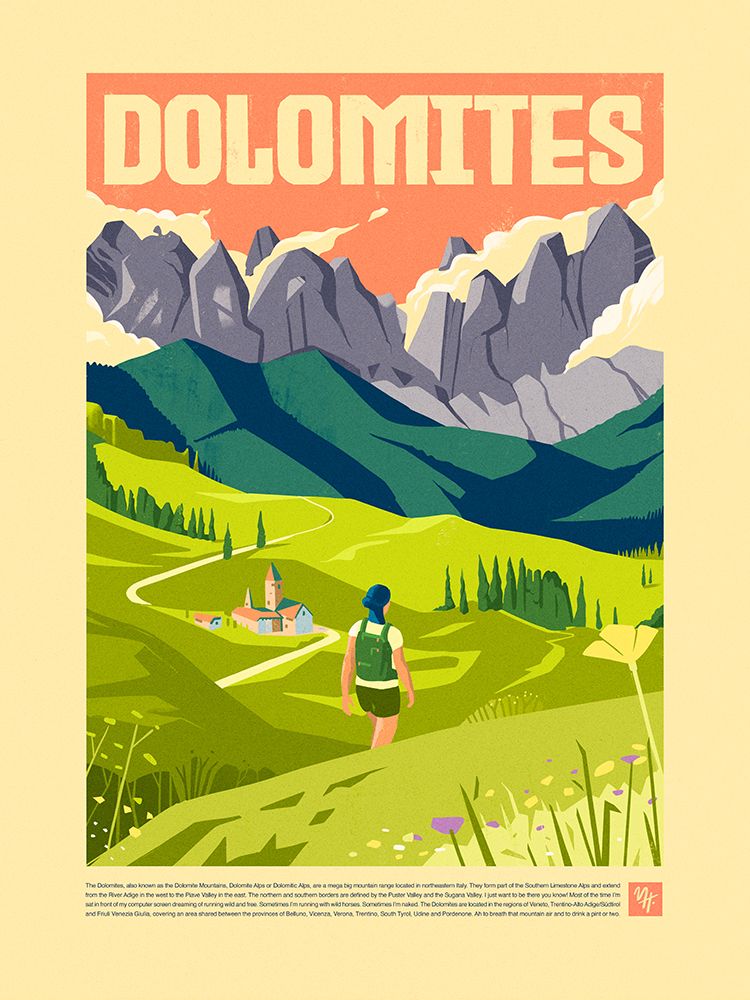 The Dolomites art print by Mark Harrison for $57.95 CAD