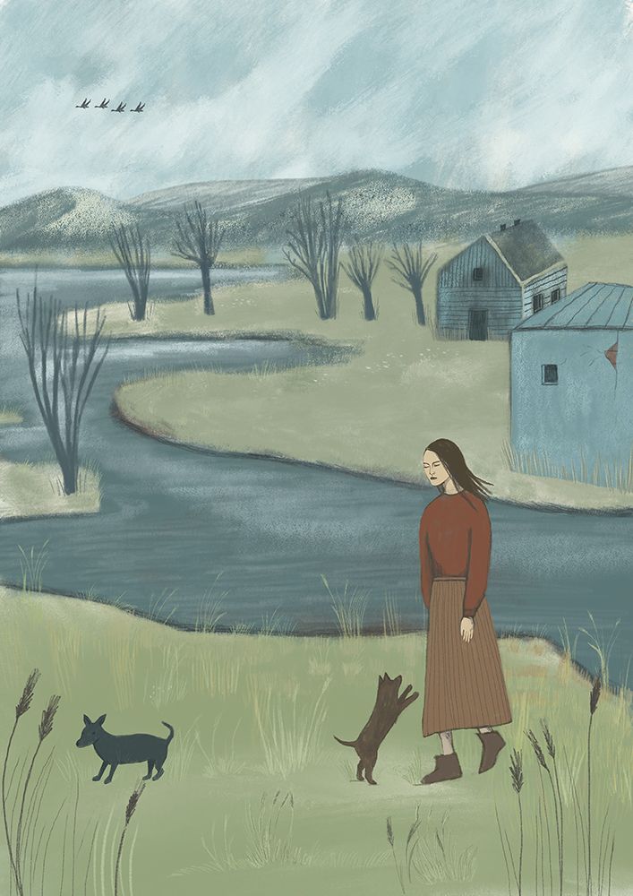 Early Spring Walk art print by Lilianna Lasocka for $57.95 CAD