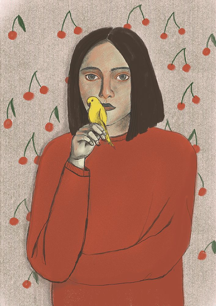 Cherries art print by Lilianna Lasocka for $57.95 CAD