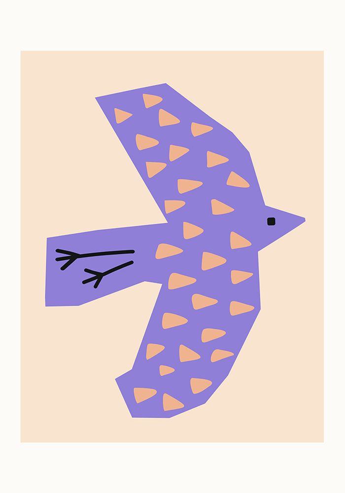 Bird Lilac art print by Silvia Visscher for $57.95 CAD