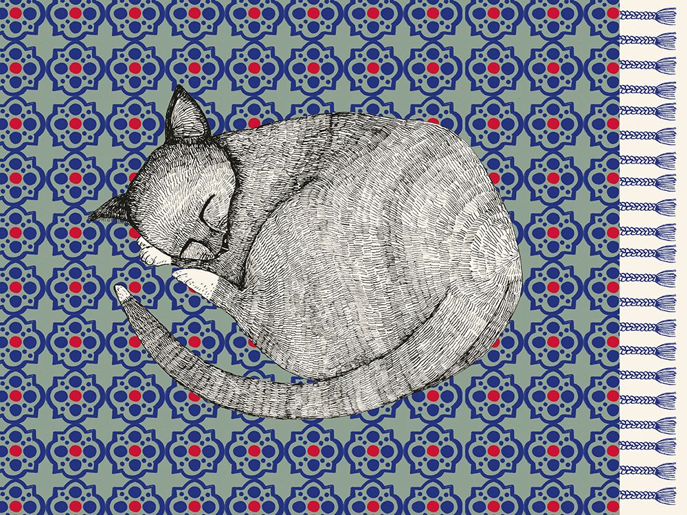 Sleeping Cat II art print by Kasia Walentynowicz for $57.95 CAD