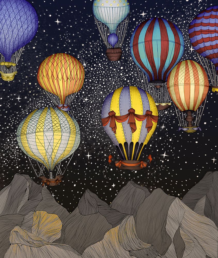 Night Flight Colour Large art print by EC Mazur for $57.95 CAD