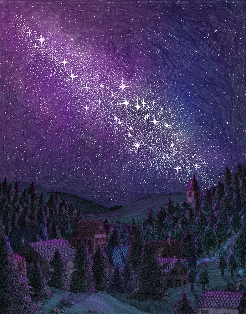 Sleeping Under the Milky Way art print by EC Mazur for $57.95 CAD