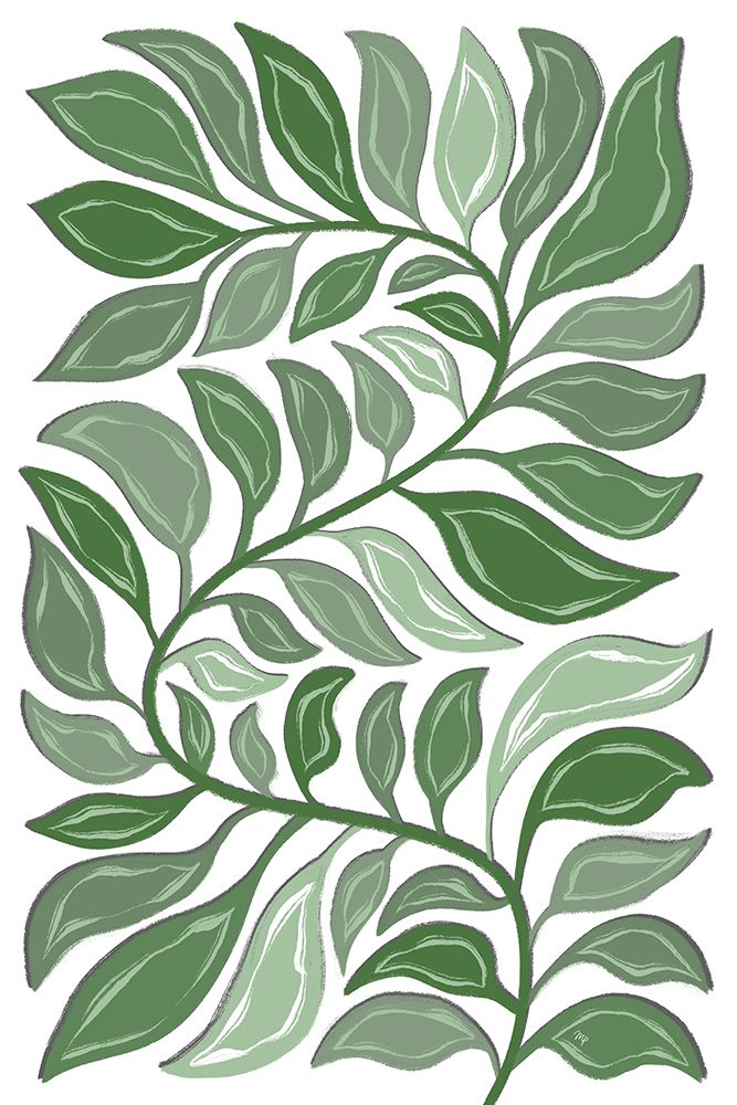 Green Plant art print by Martina for $57.95 CAD