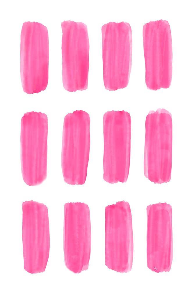 Pink Strokes art print by Martina for $57.95 CAD