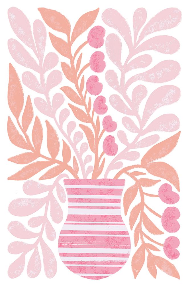 Pink Vase art print by Martina for $57.95 CAD