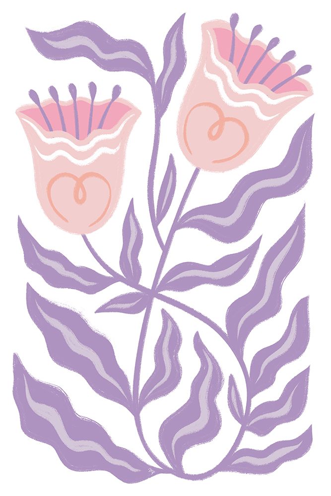 Purple Blooms art print by Martina for $57.95 CAD