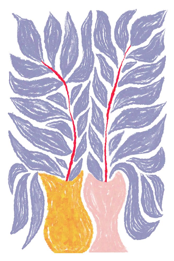 Purple Leaves art print by Martina for $57.95 CAD