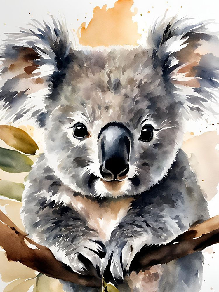 Little Koala Aquarell art print by Ohkimiko for $57.95 CAD