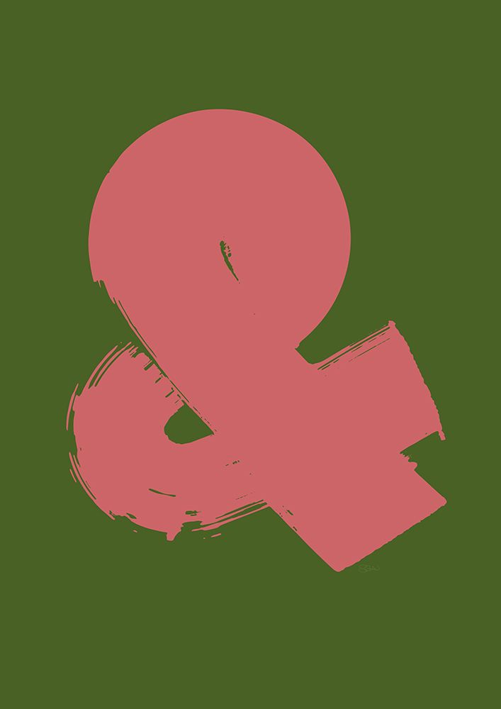 Ampersand GreenPink art print by Sofie Bjorkgren-Nase for $57.95 CAD