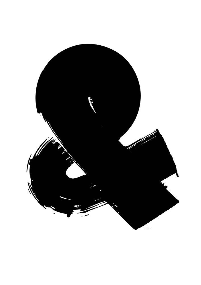 Ampersand Black art print by Sofie Bjorkgren-Nase for $57.95 CAD