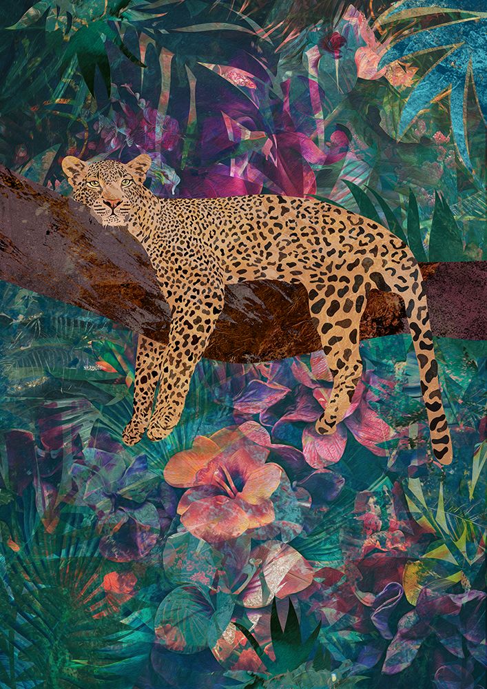 Leopard Jungle2 01 art print by Sarah Manovski for $57.95 CAD