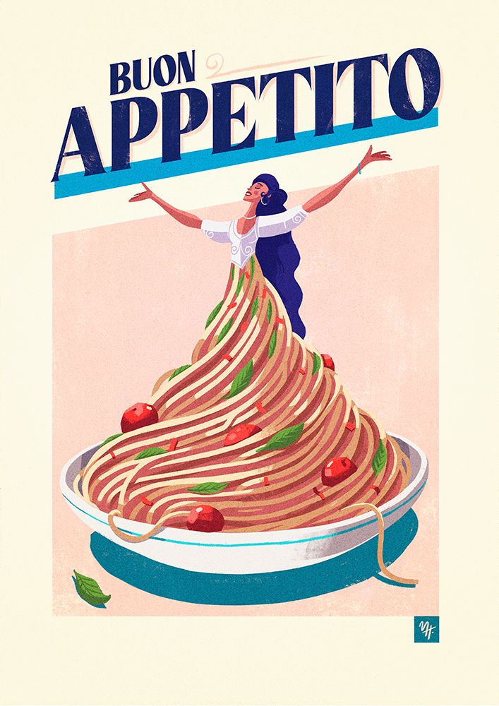 Buon Appettito art print by Mark Harrison for $57.95 CAD