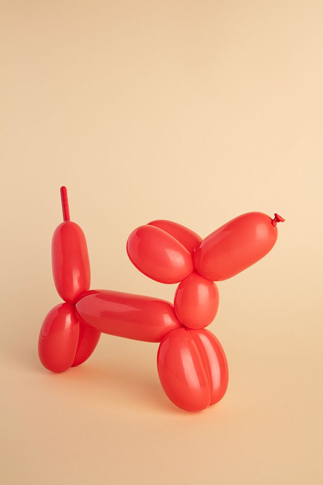 Red Balloon Dog art print by Julia Ramiro for $57.95 CAD