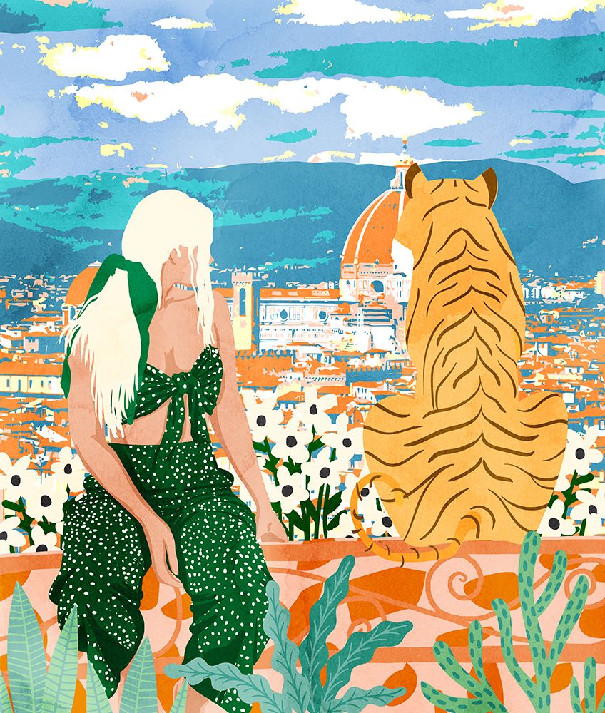 The Italian View art print by Uma Gokhale for $57.95 CAD