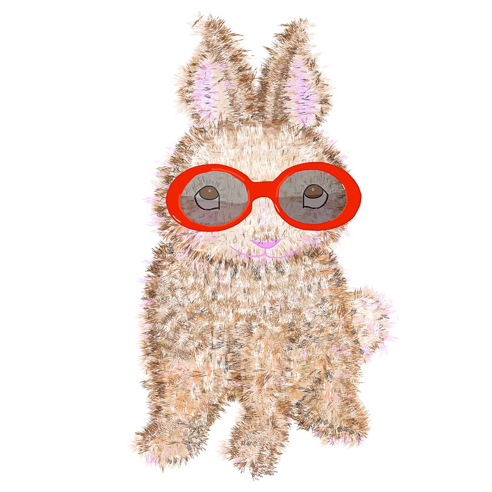 Bunny with Red Sunglasses art print by Lynnda Rakos for $57.95 CAD