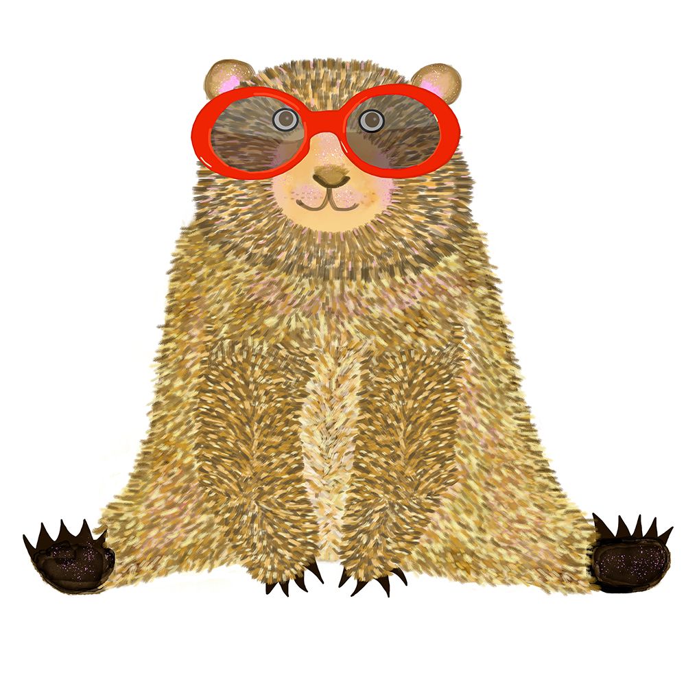 Bear with Red Sunglasses art print by Lynnda Rakos for $57.95 CAD