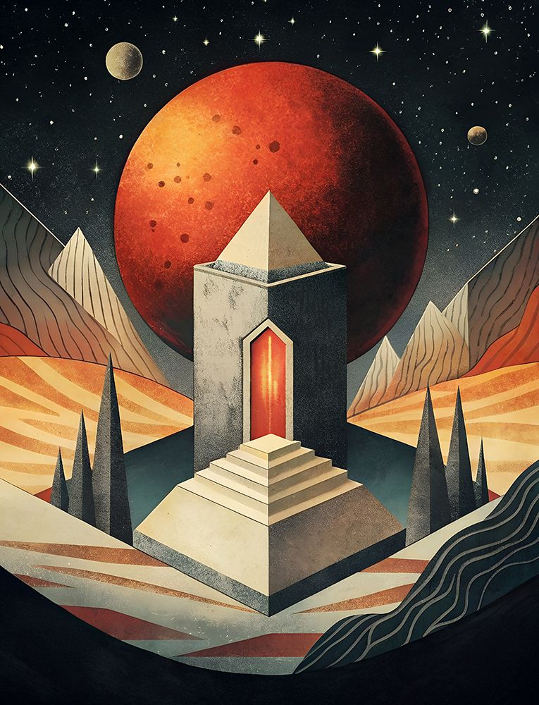 Red Planet Refuge art print by Miguel Bruzual for $57.95 CAD