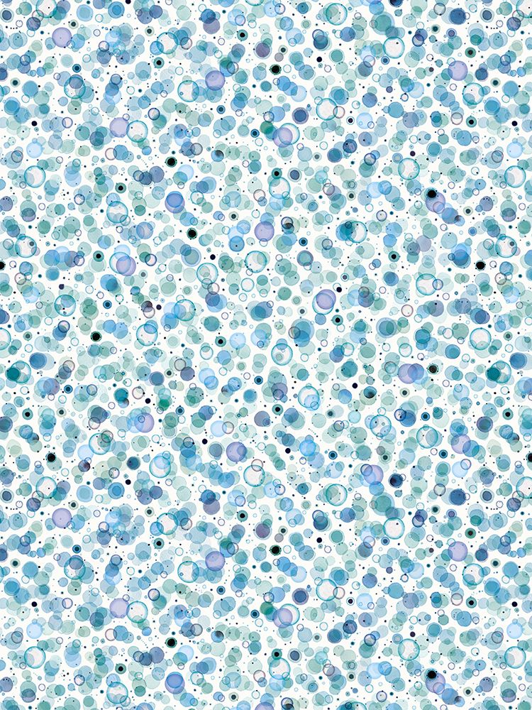 Cosmic Bubbles Blue art print by Ninola Design for $57.95 CAD