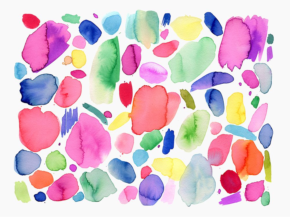 Watercolour Abstract Summer Color Joy art print by Ninola Design for $57.95 CAD