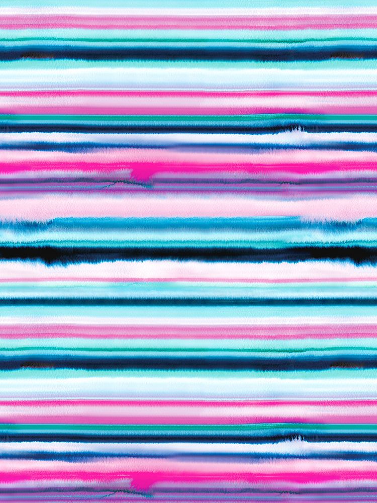 Ombre Stripes Watercolor Pink art print by Ninola Design for $57.95 CAD