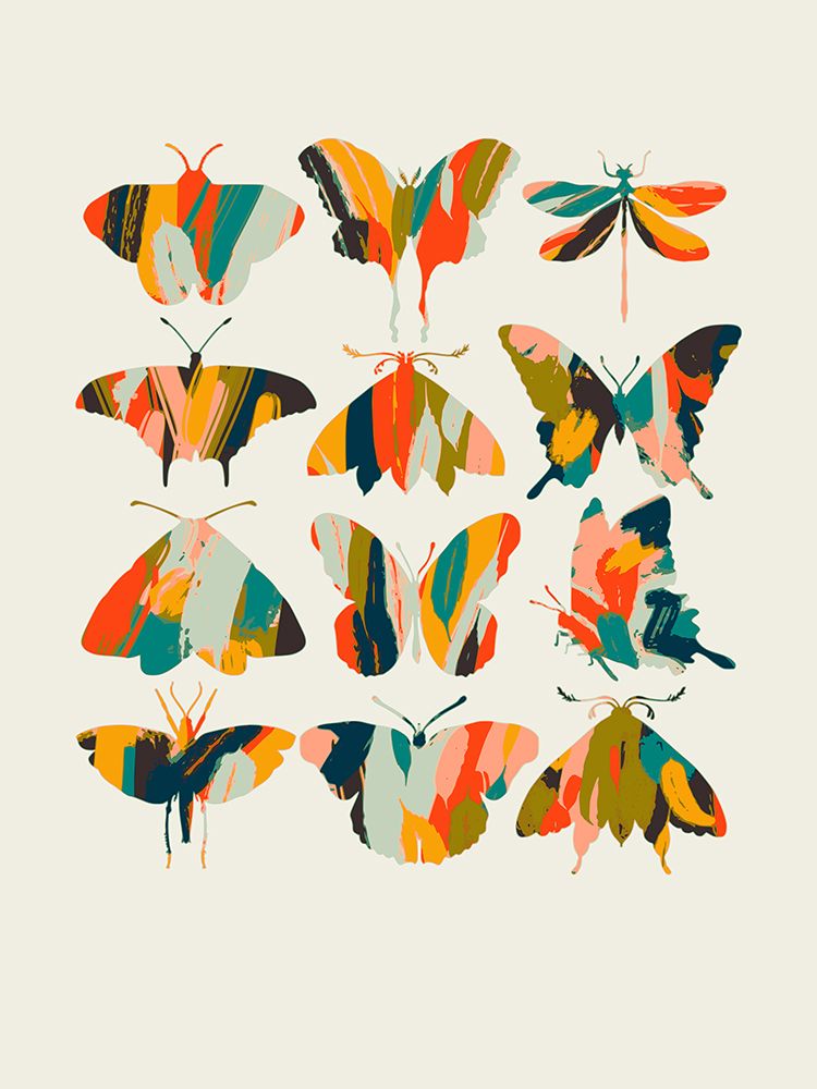 Colorful Butterflies art print by Annick for $57.95 CAD