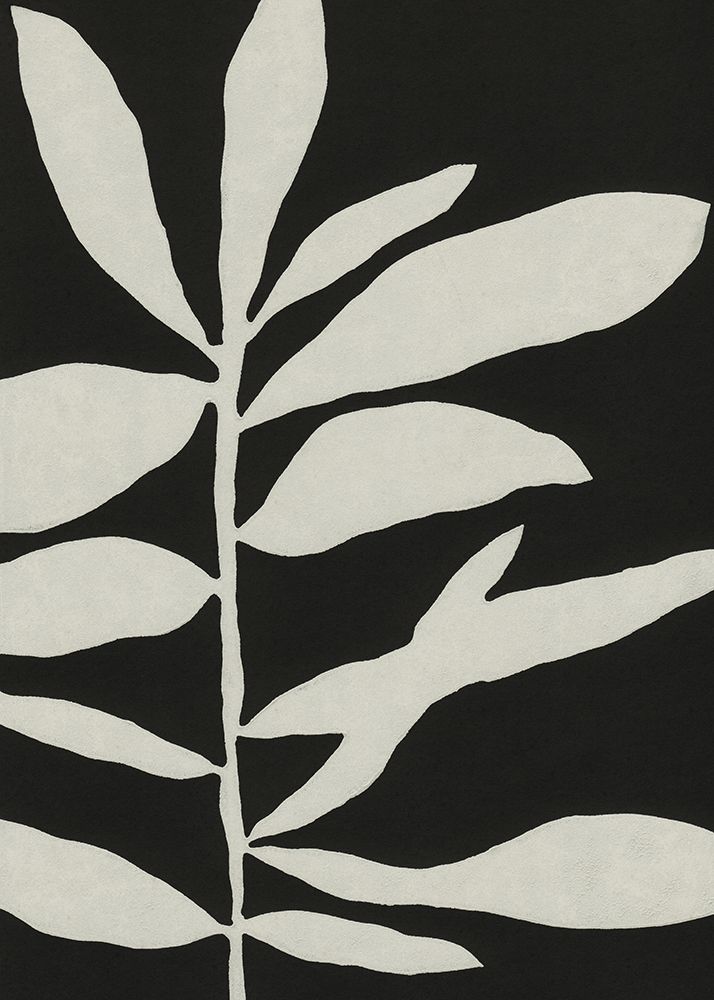 Linocut Branch #3 / White a Black art print by Alisa Galitsyna for $57.95 CAD