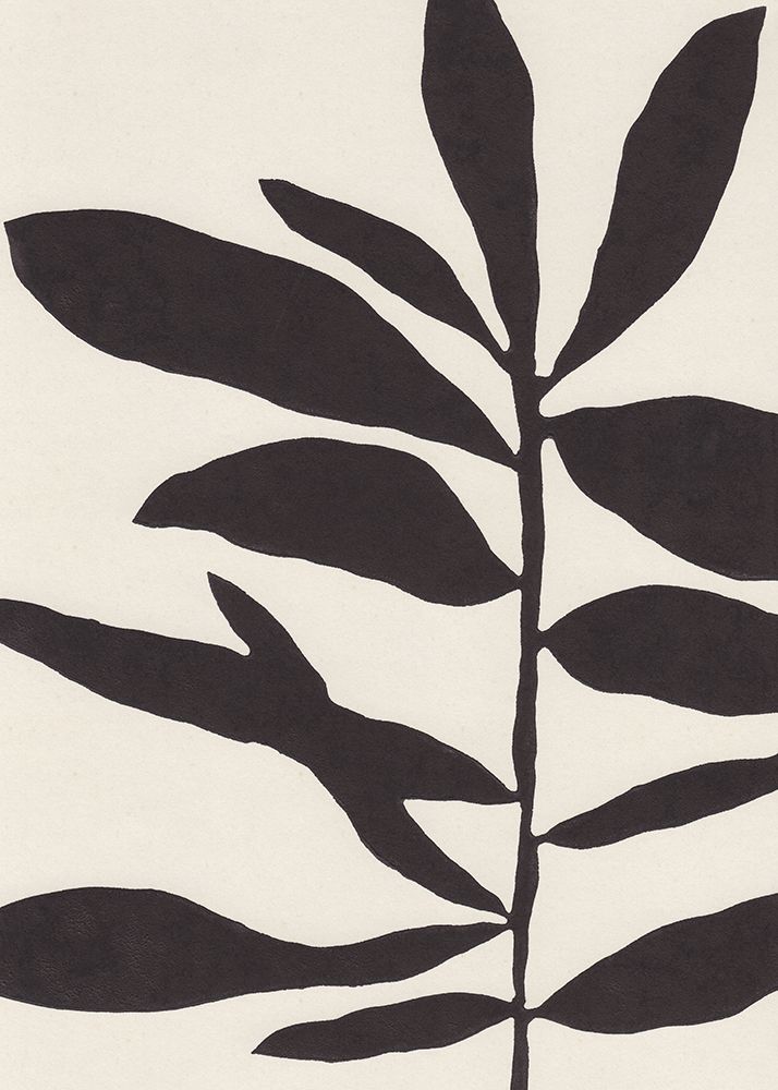 Linocut Branch #3 : Black a White art print by Alisa Galitsyna for $57.95 CAD