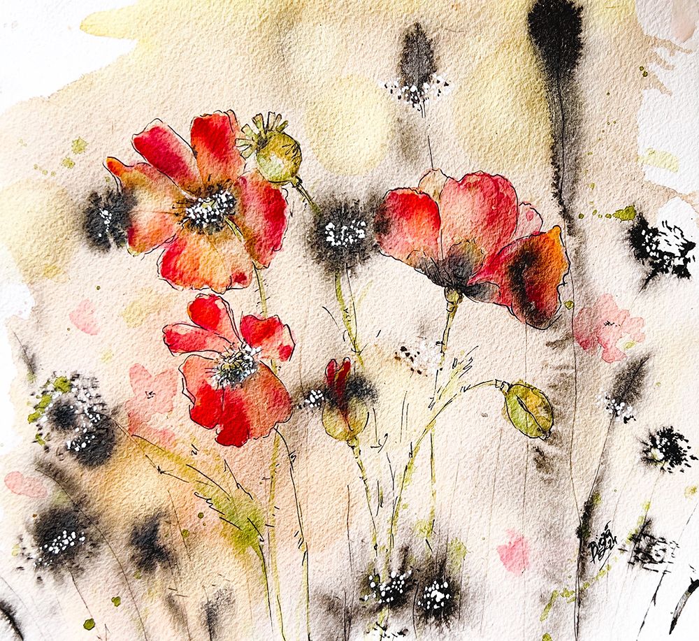 Poppy 3 art print by Anda Bieza for $57.95 CAD