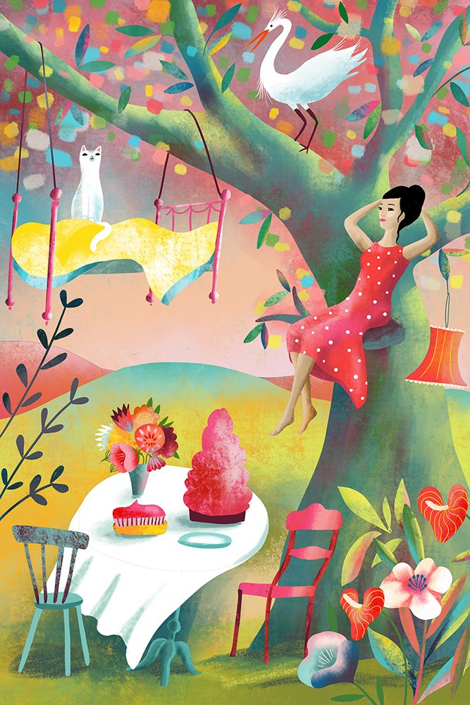 Tree House Life art print by Uta Krogmann for $57.95 CAD