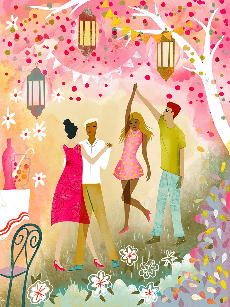 Garden Party Dance In Dawn art print by Uta Krogmann for $57.95 CAD