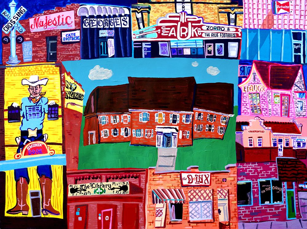 Dickson Street art print by Steve Spencer for $57.95 CAD