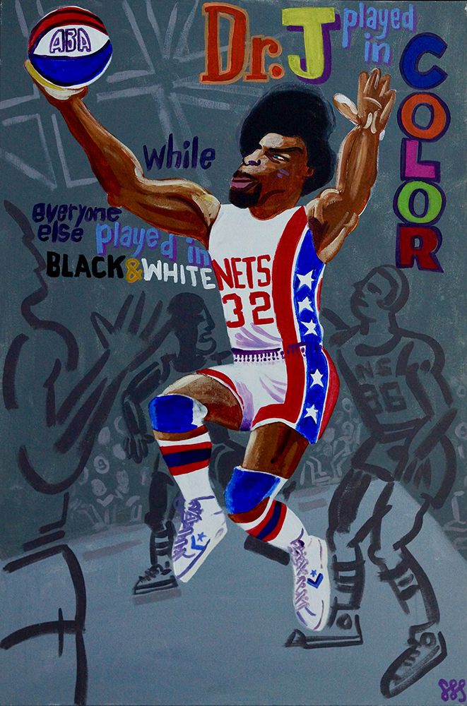 Dr J art print by Steve Spencer for $57.95 CAD