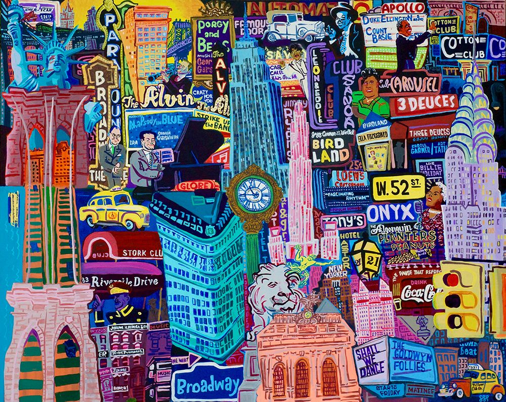 Gershwins New York art print by Steve Spencer for $57.95 CAD