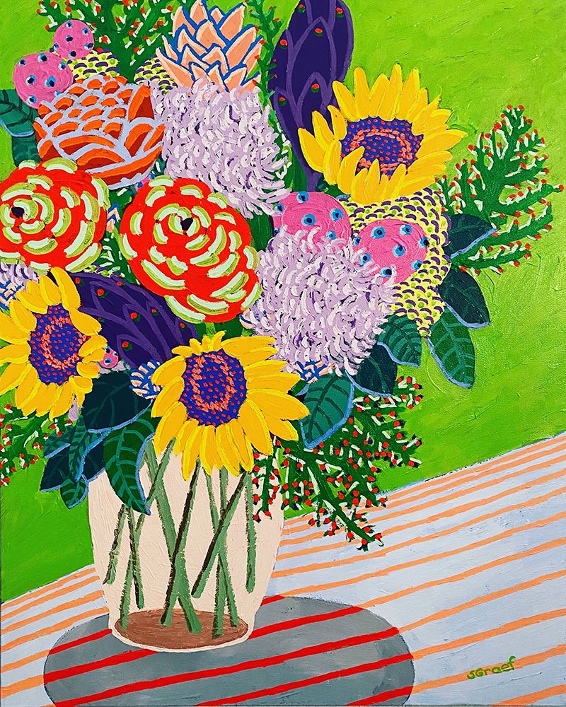 Flowers 8 art print by Sue Graef for $57.95 CAD