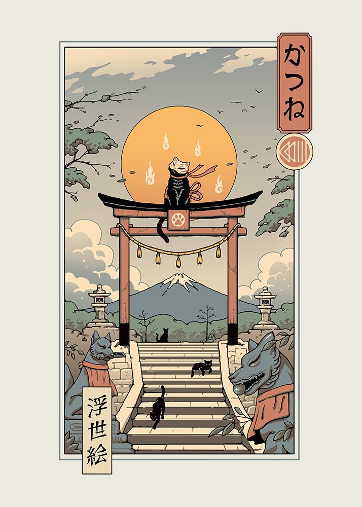 Catsune Inari art print by Vincent Trinidad for $57.95 CAD