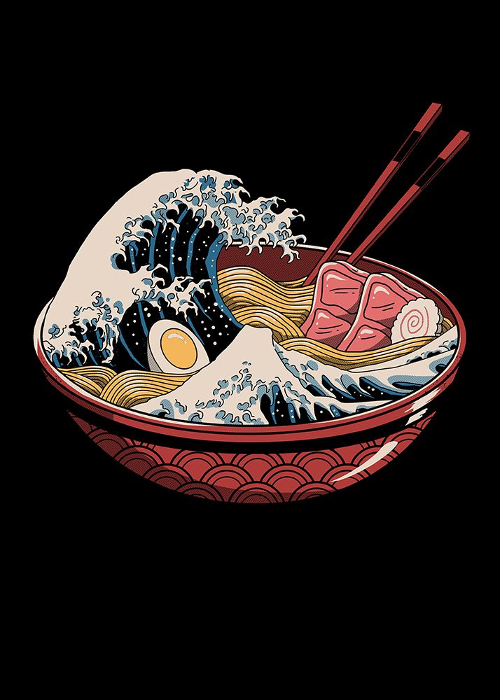 Great Ramen Wave art print by Vincent Trinidad for $57.95 CAD