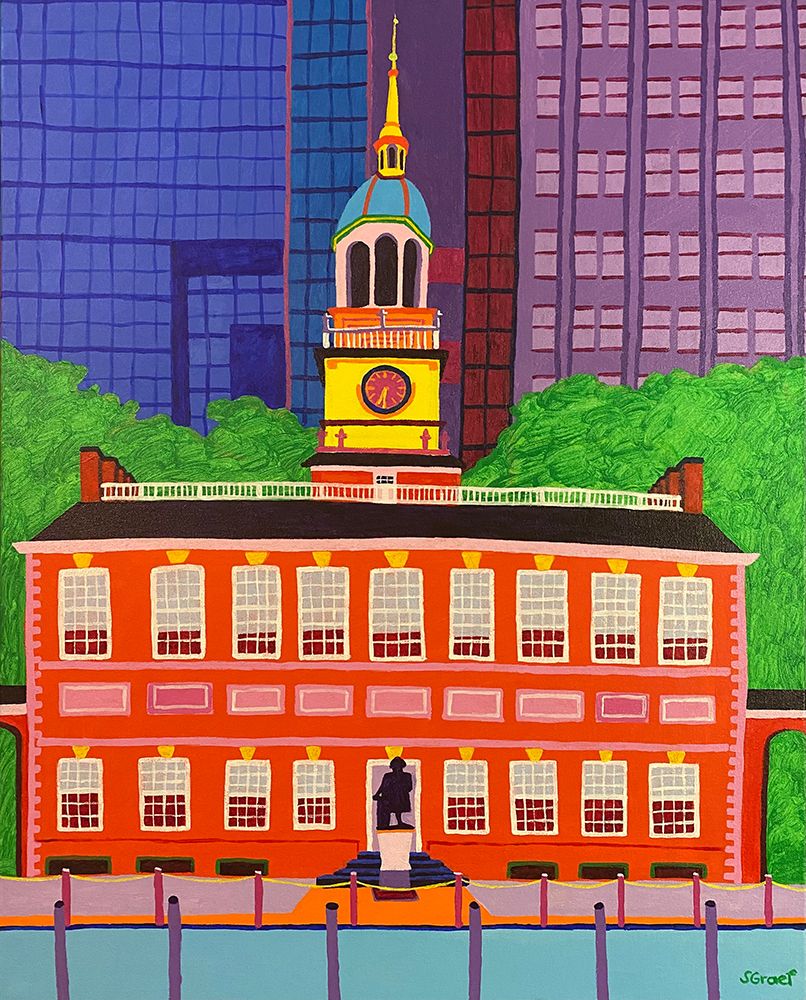 Independence Hall art print by Sue Graef for $57.95 CAD