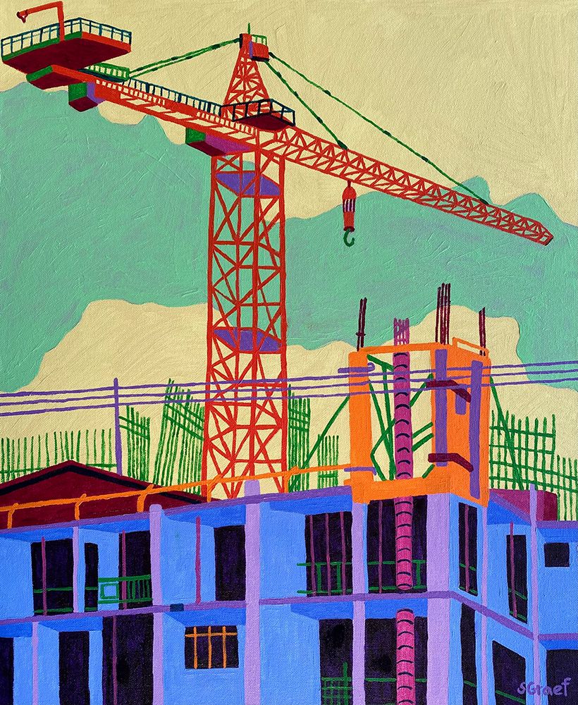 Under Construction art print by Sue Graef for $57.95 CAD