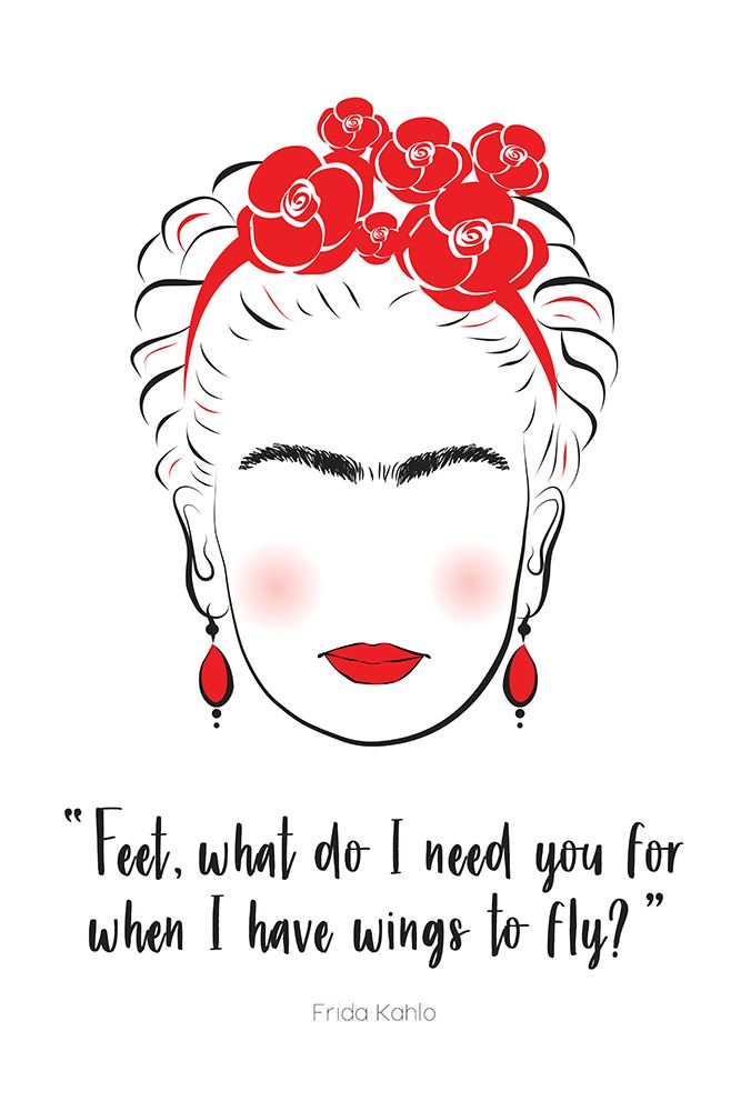 Frida Quote art print by Martina for $57.95 CAD