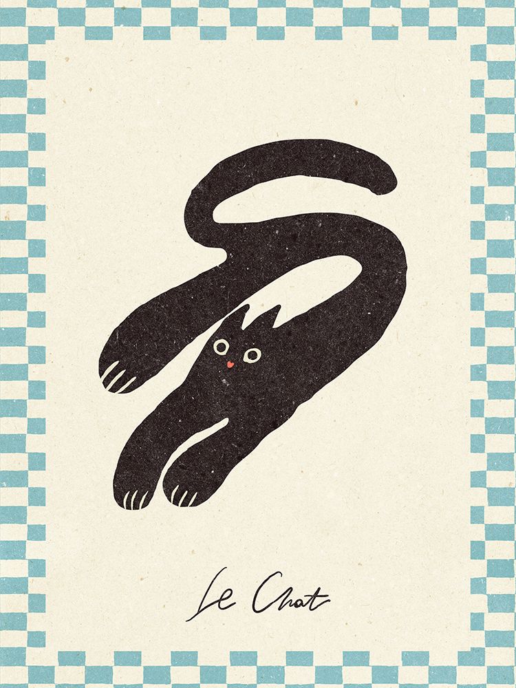 Le Chat art print by NKTN for $57.95 CAD