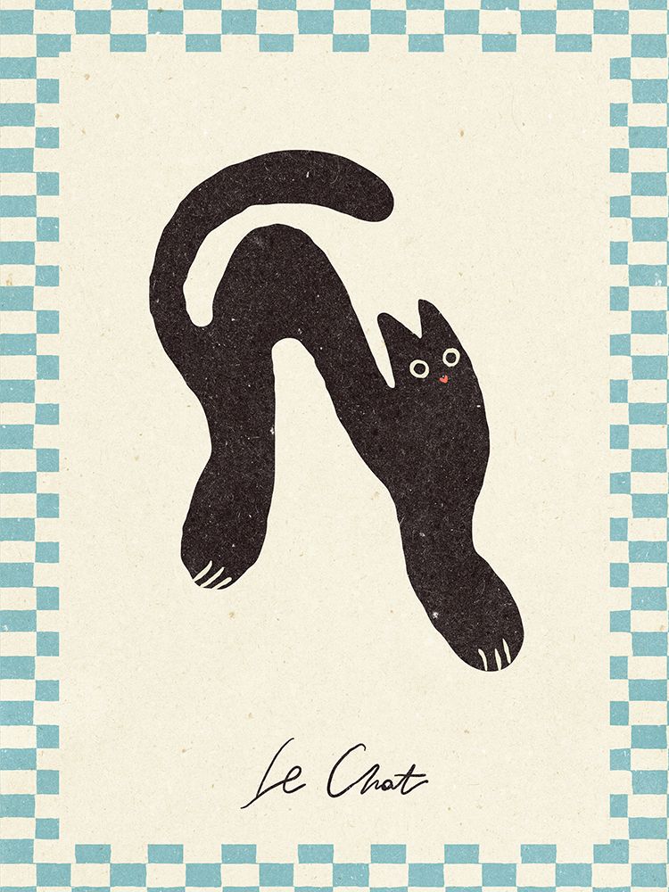 Le Chat art print by NKTN for $57.95 CAD