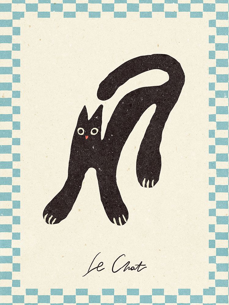 Le Chat art print by NKTN for $57.95 CAD