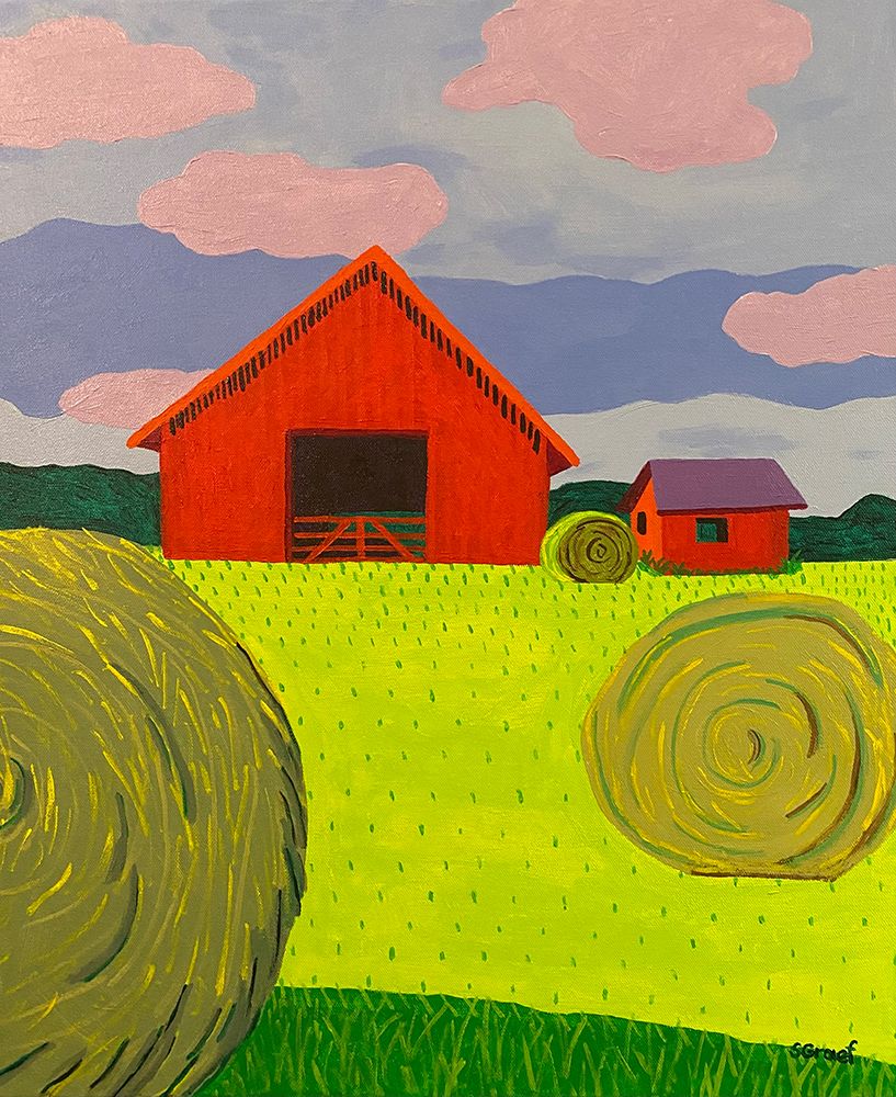 Bales of Hay art print by Sue Graef for $57.95 CAD