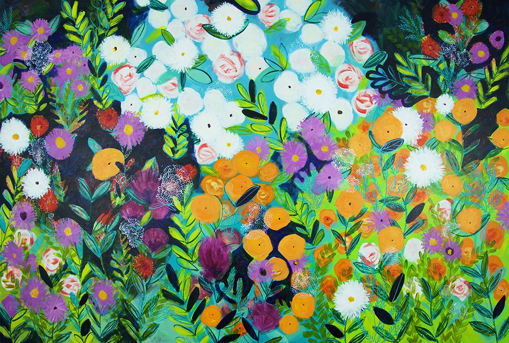 Midnight Garden art print by Shelley Hampe for $57.95 CAD