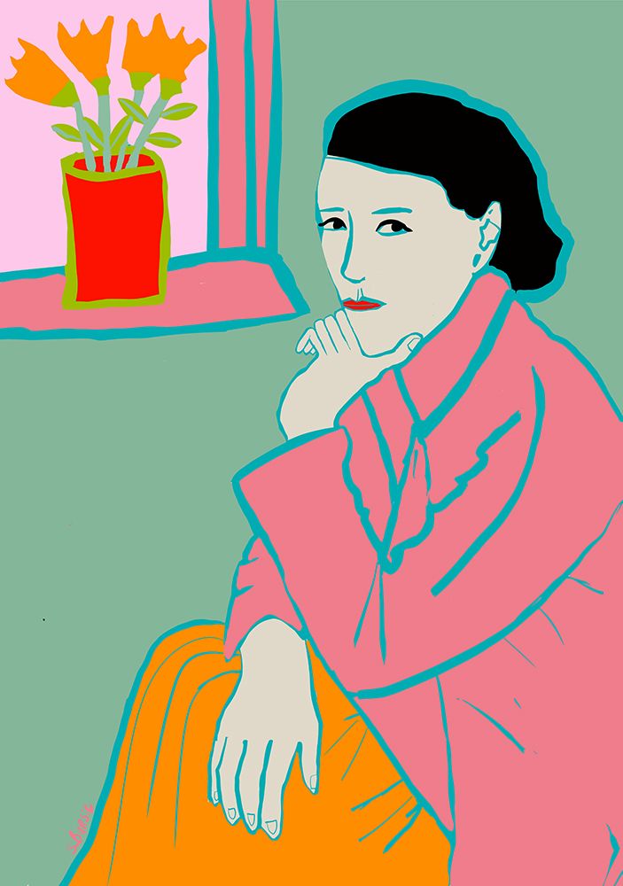 Lady in Pink art print by Sharyn Bursic for $57.95 CAD