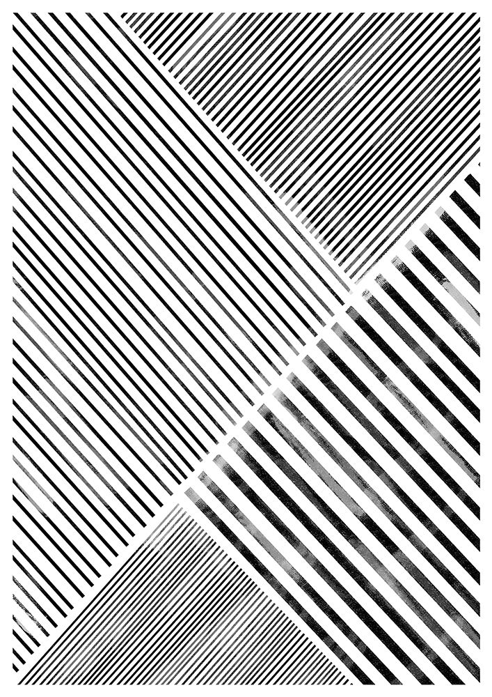 BLACK AND WHITE LINE ART art print by The Miuus Studio for $57.95 CAD