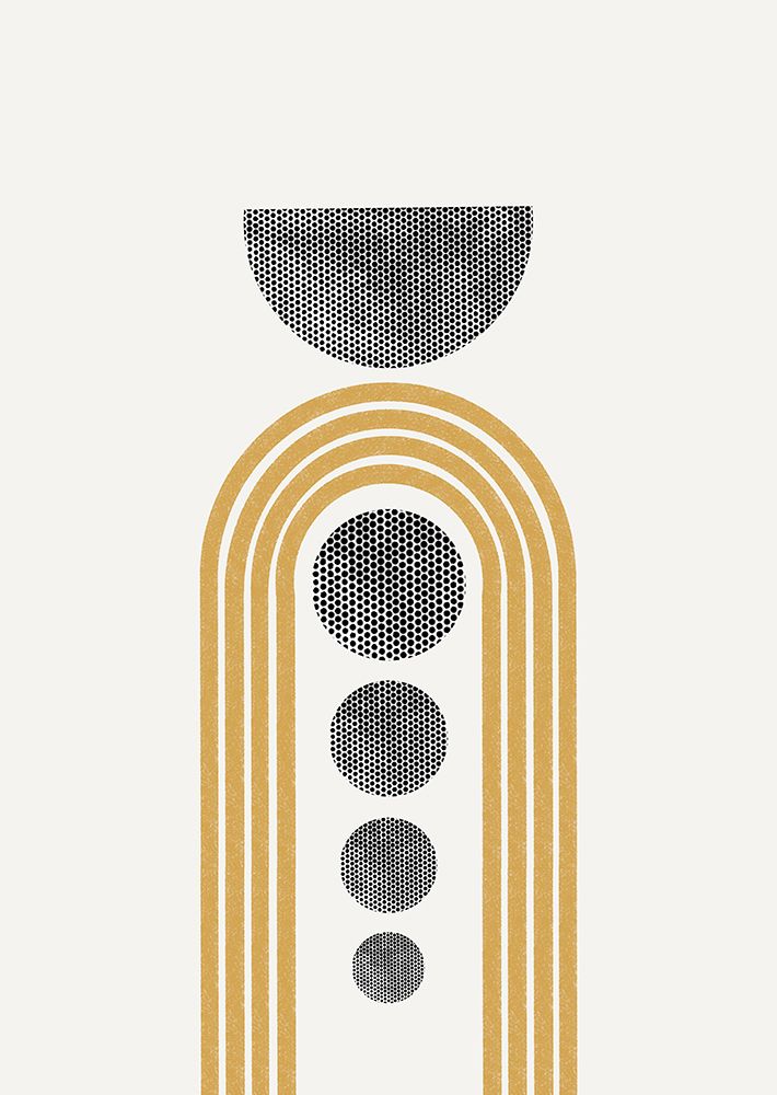 Mid century Modern Shapes art print by The Miuus Studio for $57.95 CAD